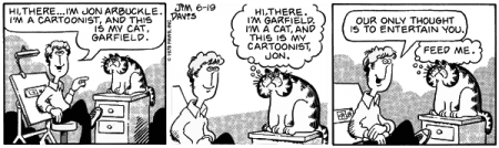 Primera tira cómica de Garfield, 1978